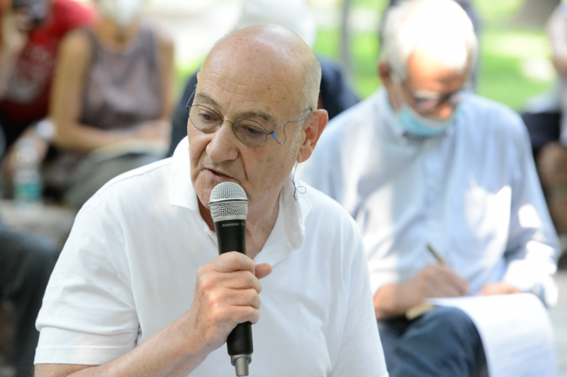 Gabriele Nissim at the Garden of the Righteous Worldwide in Milan